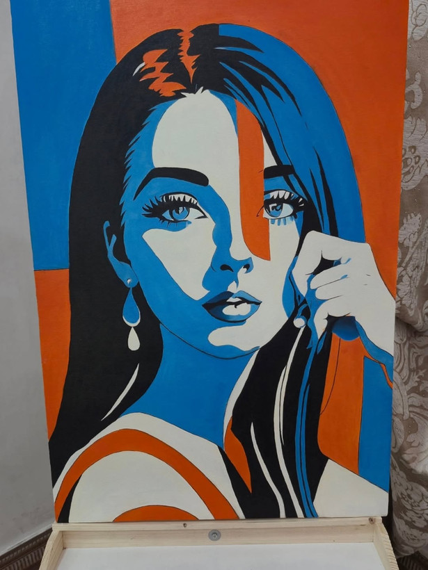 تابلو رنگ روغن در ابعاد ۸۰ در ۵۰